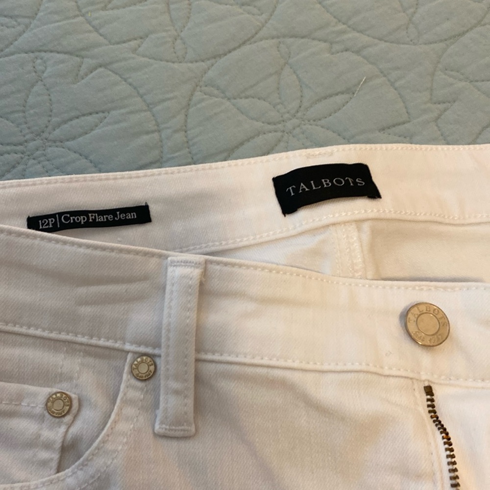 Talbots Crop Flare Jean